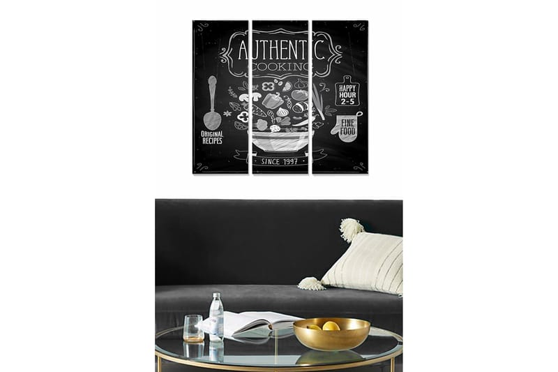 Taulu Kitchen 3-pak Monivärinen, 20x50 cm