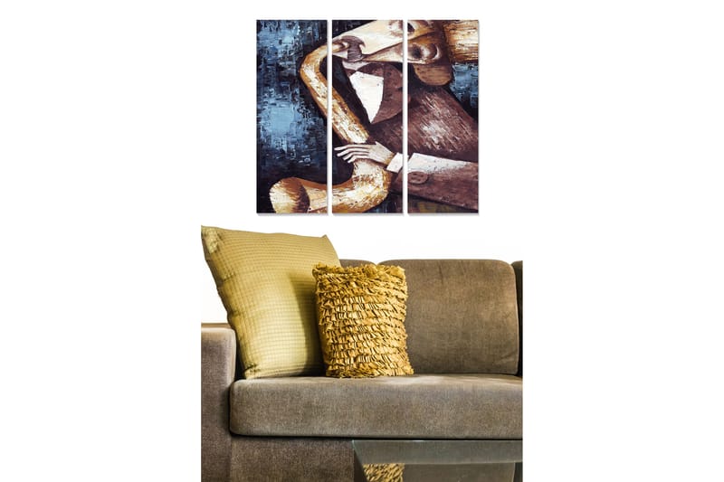 Taulu Music 3-pak Monivärinen - 20x50 cm - Sisustustuotteet - Seinäkoristeet