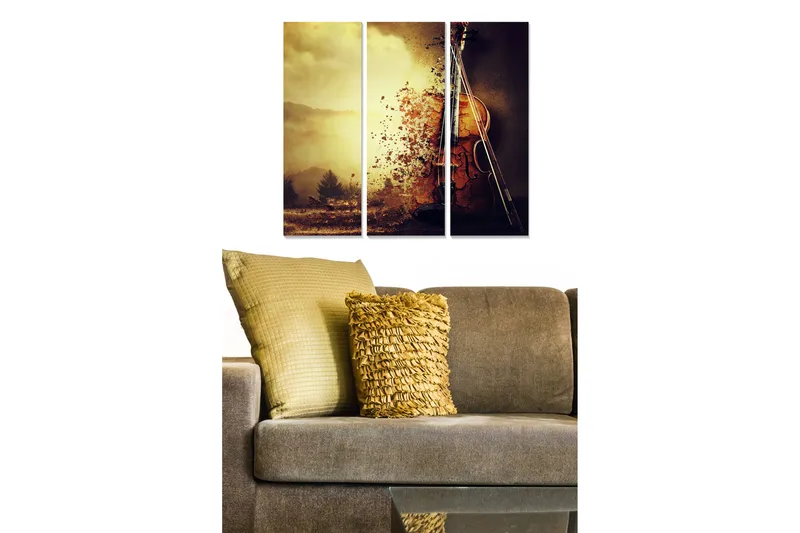 Taulu Music 3-pak Monivärinen, 20x50 cm