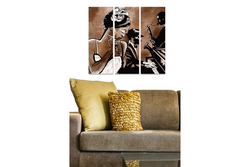 Taulu Music 3-pak Monivärinen, 20x50 cm