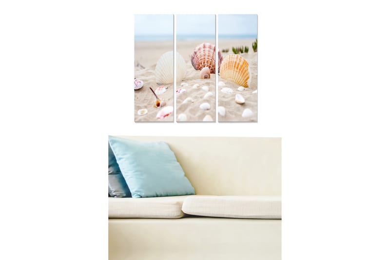 Taulu Nautical 3-pak Monivärinen - 20x50 cm - Sisustustuotteet - Seinäkoristeet