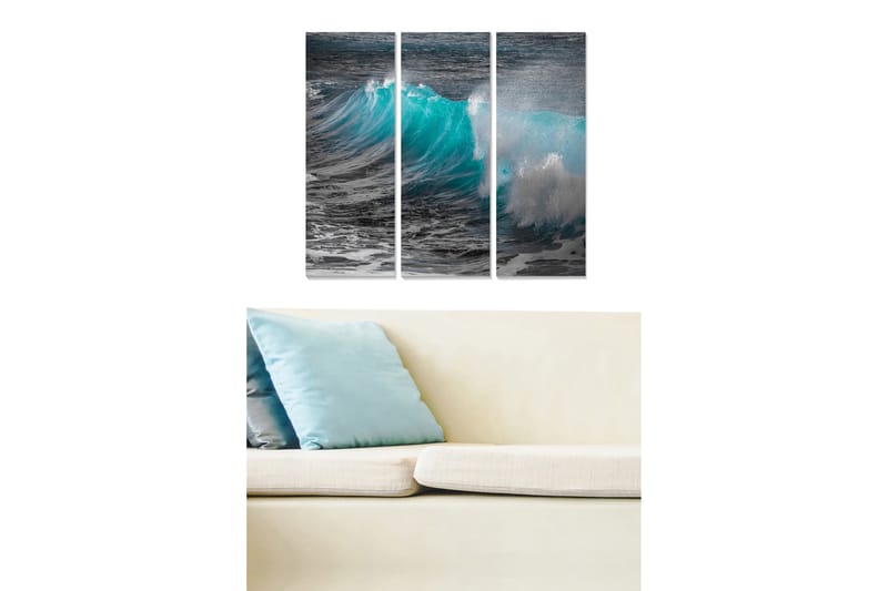 Taulu Nautical 3-pak Monivärinen - 20x50 cm - Sisustustuotteet - Seinäkoristeet