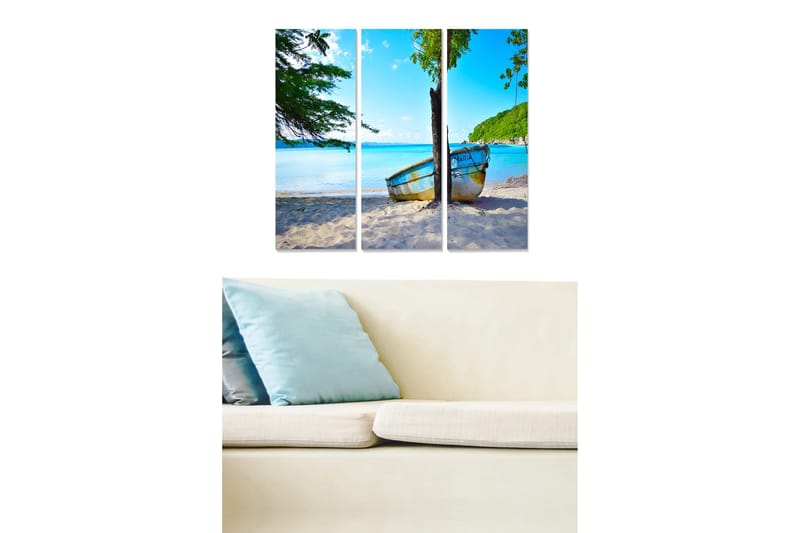 Taulu Nautical 3-pak Monivärinen, 20x50 cm