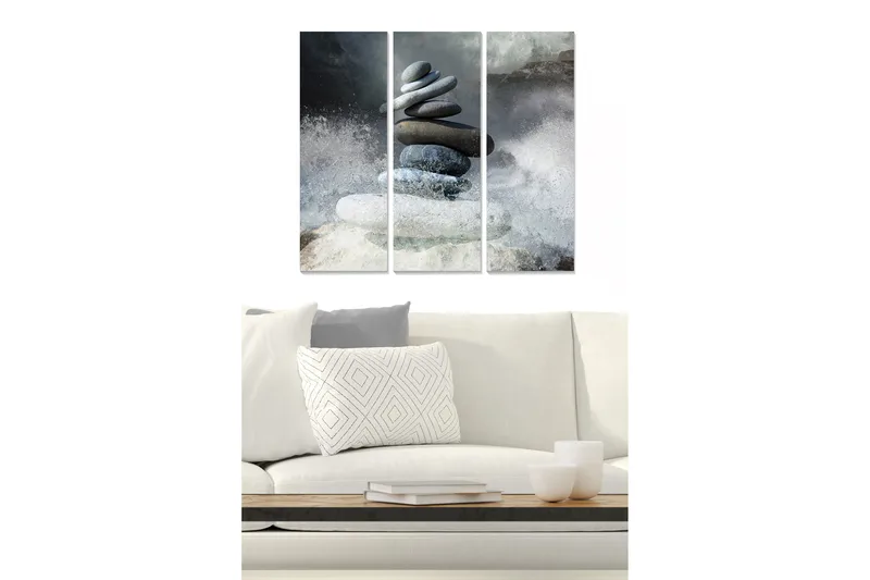 Taulu Nautical 3-pak Monivärinen, 20x50 cm