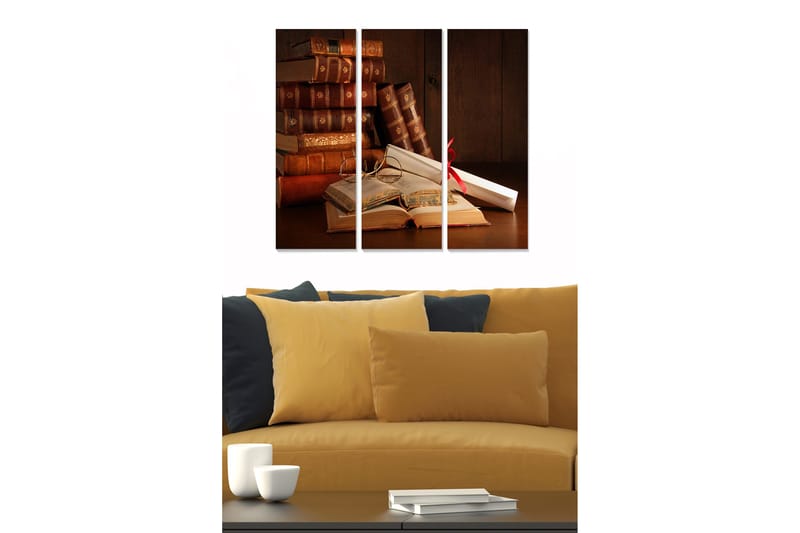 Taulu Nostalgic 3-pak Monivärinen, 20x50 cm