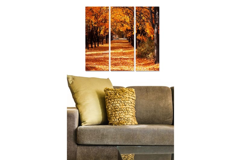 Taulu Scenic 3-pak Monivärinen - 20x50 cm - Sisustustuotteet - Seinäkoristeet