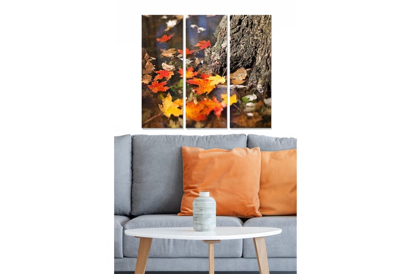 Taulu Scenic 3-pak Monivärinen - 20x50 cm - Sisustustuotteet - Seinäkoristeet