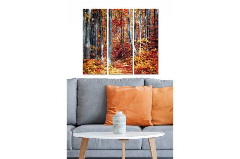 Taulu Scenic 3-pak Monivärinen - 20x50 cm - Sisustustuotteet - Seinäkoristeet