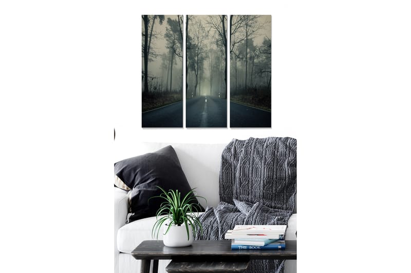 Taulu Scenic 3-pak Monivärinen - 20x50 cm - Sisustustuotteet - Seinäkoristeet