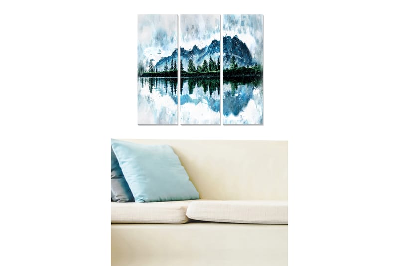 Taulu Scenic 3-pak Monivärinen - 20x50 cm - Sisustustuotteet - Seinäkoristeet