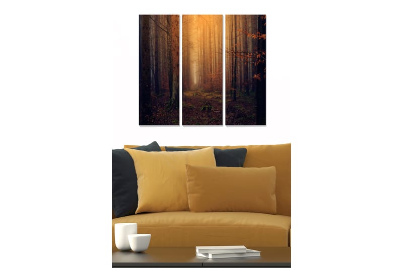 Taulu Scenic 3-pak Monivärinen - 20x50 cm - Sisustustuotteet - Seinäkoristeet