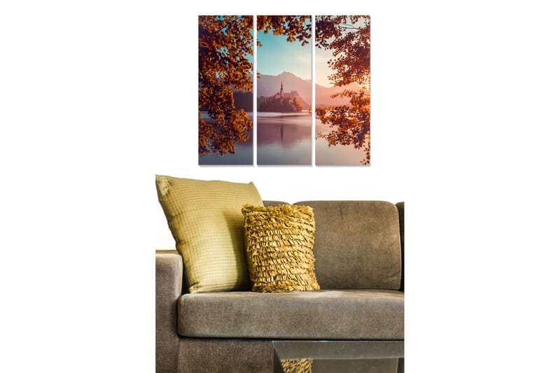 Taulu Scenic 3-pak Monivärinen - 20x50 cm - Sisustustuotteet - Seinäkoristeet
