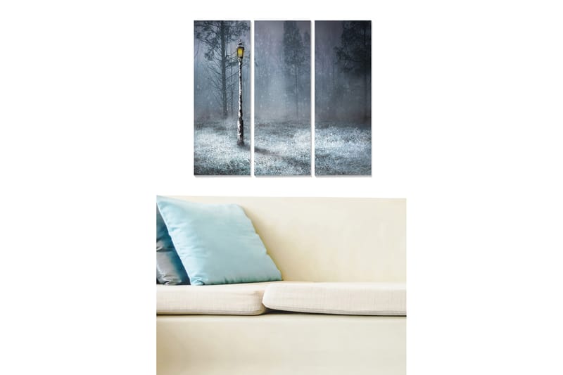 Taulu Scenic 3-pak Monivärinen - 20x50 cm - Sisustustuotteet - Seinäkoristeet