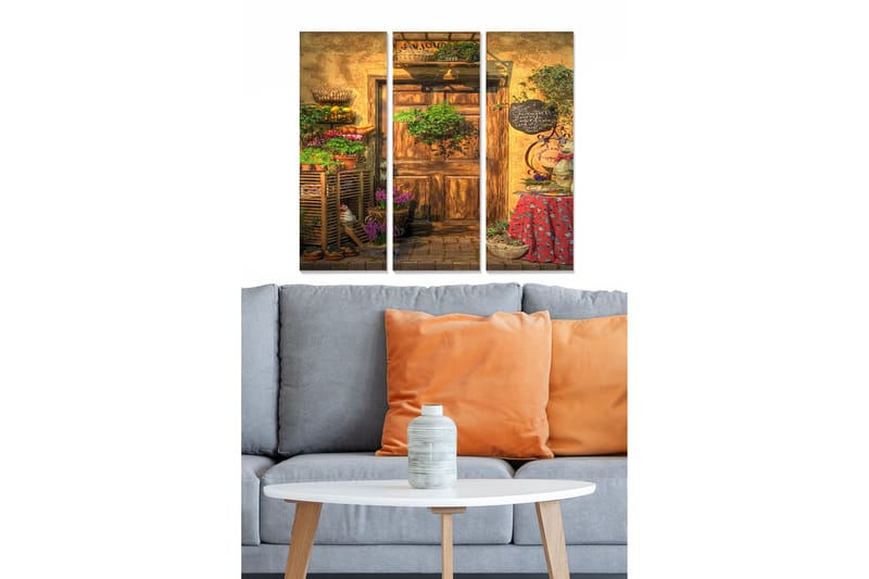 Taulu Scenic 3-pak Monivärinen - 20x50 cm - Sisustustuotteet - Seinäkoristeet