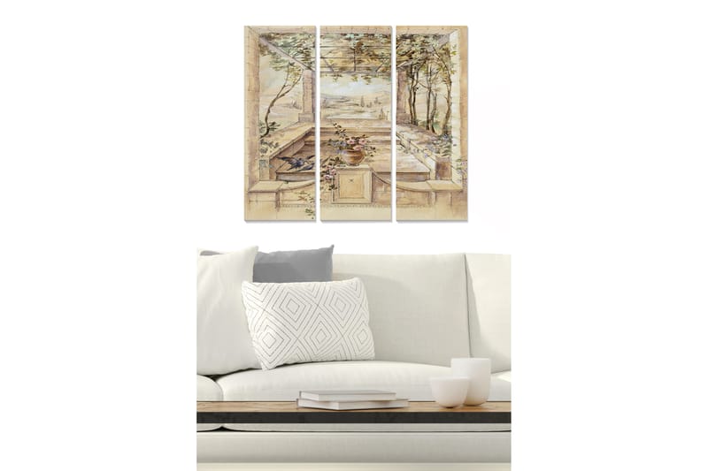 Taulu Scenic 3-pak Monivärinen - 20x50 cm - Sisustustuotteet - Seinäkoristeet