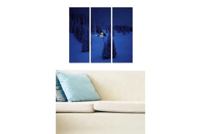 Taulu Scenic 3-pak Monivärinen - 20x50 cm - Sisustustuotteet - Seinäkoristeet