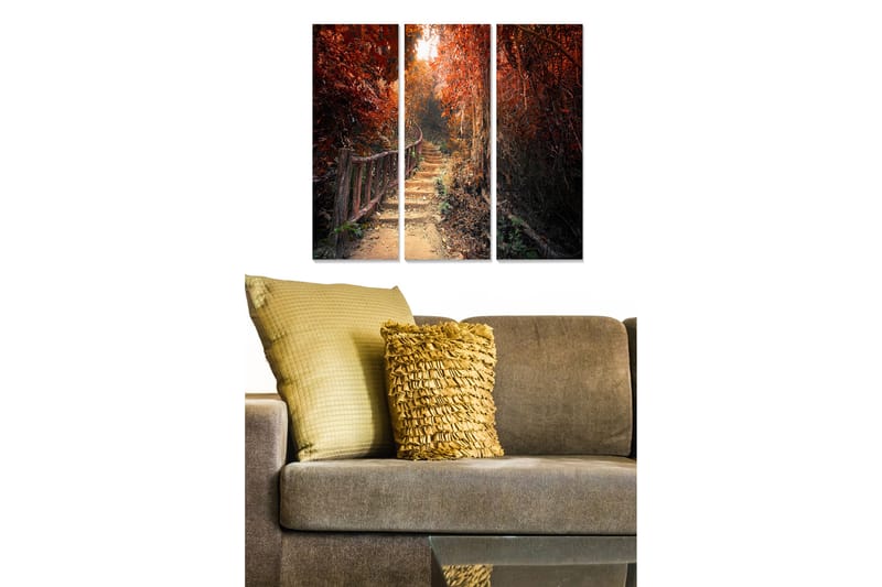 Taulu Scenic 3-pak Monivärinen - 20x50 cm - Sisustustuotteet - Seinäkoristeet