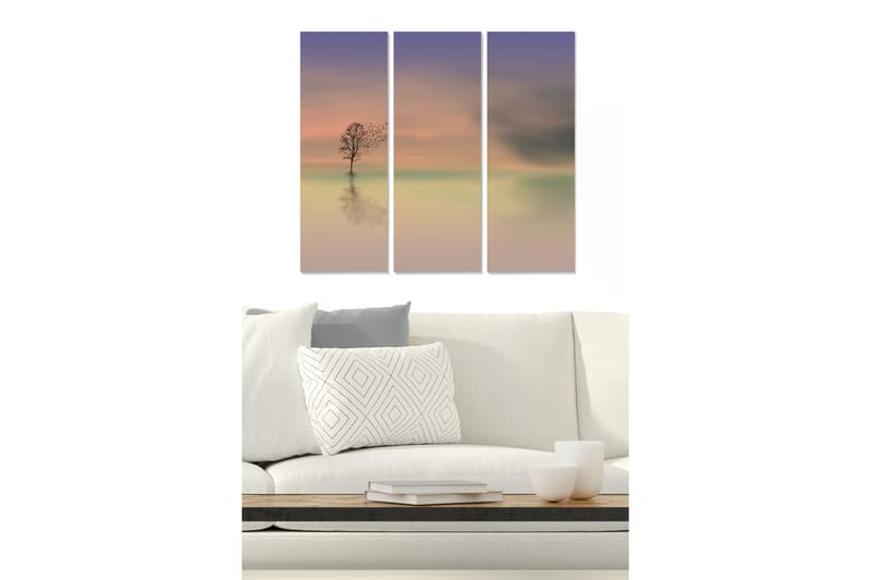 Taulu Scenic 3-pak Monivärinen - 20x50 cm - Sisustustuotteet - Seinäkoristeet