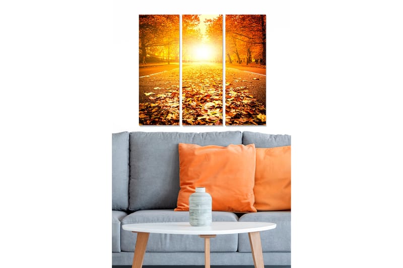 Taulu Scenic 3-pak Monivärinen - 20x50 cm - Sisustustuotteet - Seinäkoristeet