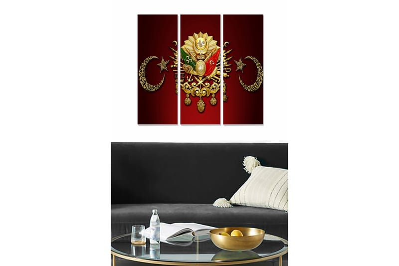 Taulu Scenic 3-pak Monivärinen, 20x50 cm