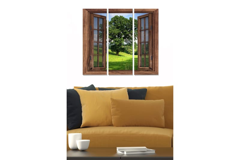 Taulu Scenic 3-pak Monivärinen, 20x50 cm