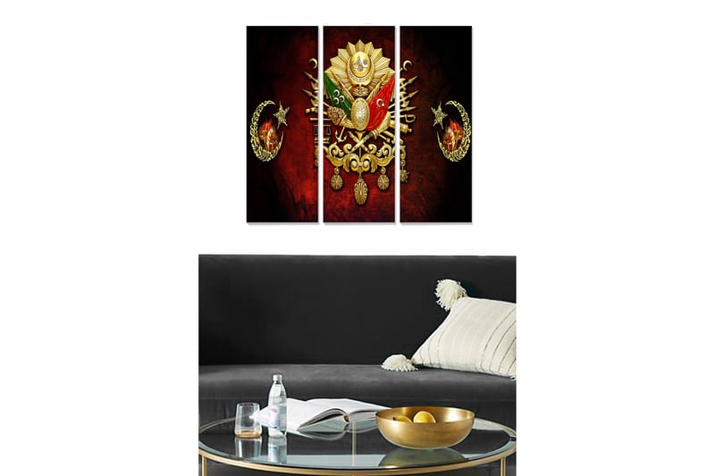 Taulu Scenic 3-pak Monivärinen, 20x50 cm