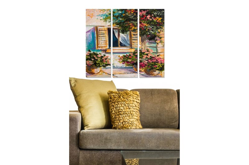 Taulu Scenic 3-pak Monivärinen, 20x50 cm