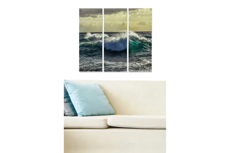 Taulu Scenic 3-pak Monivärinen, 20x50 cm