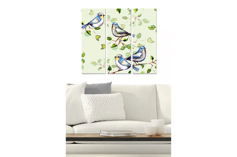 Taulu Scenic 3-pak Monivärinen, 20x50 cm