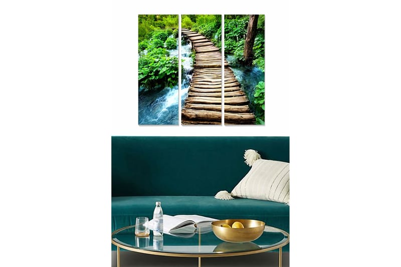 Taulu Scenic 3-pak Monivärinen, 20x50 cm