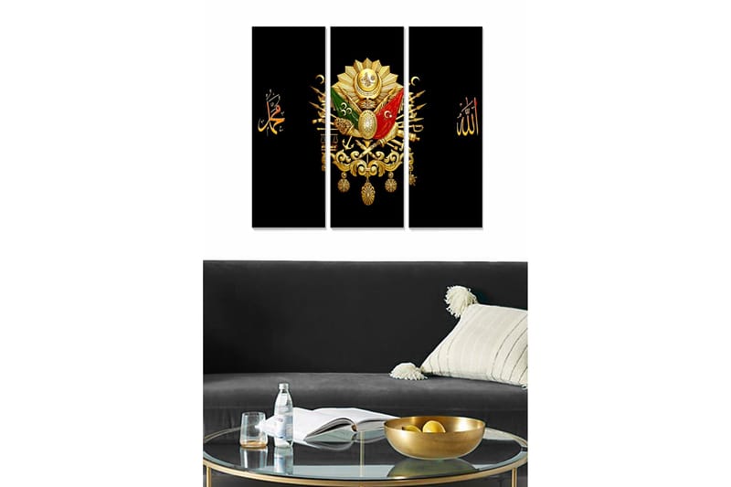 Taulu Scenic 3-pak Monivärinen, 20x50 cm