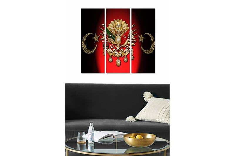 Taulu Scenic 3-pak Monivärinen, 20x50 cm