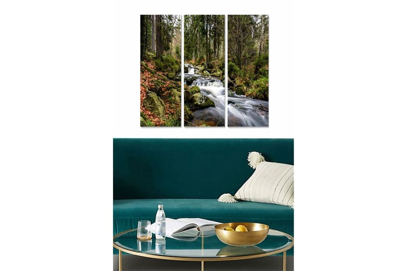 Taulu Scenic 3-pak Monivärinen, 20x50 cm