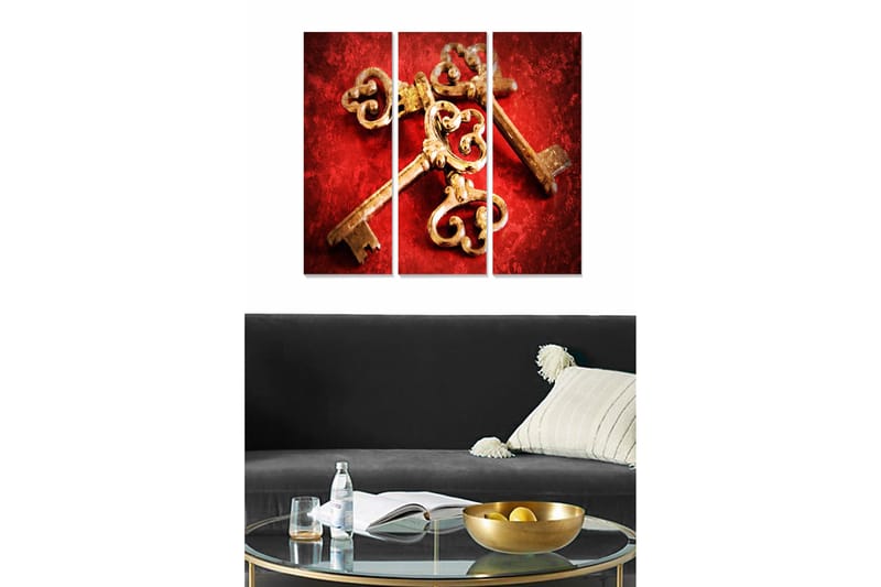 Taulu Scenic 3-pak Monivärinen, 20x50 cm