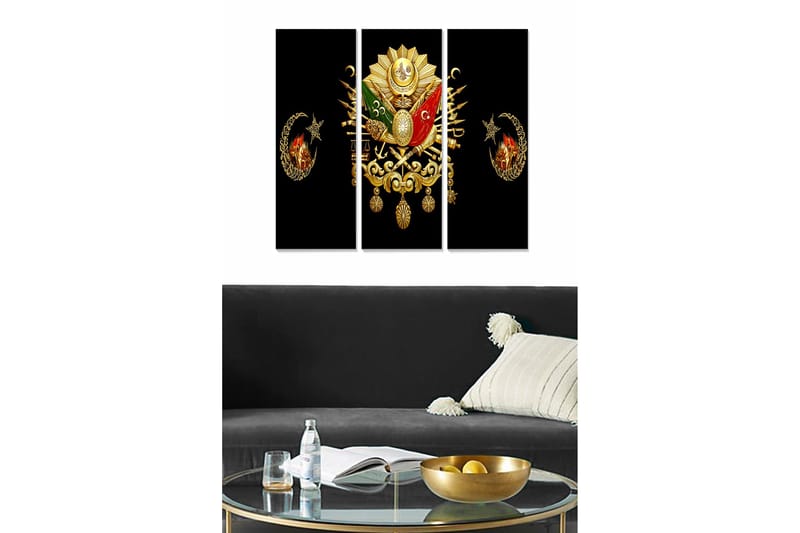 Taulu Scenic 3-pak Monivärinen, 20x50 cm