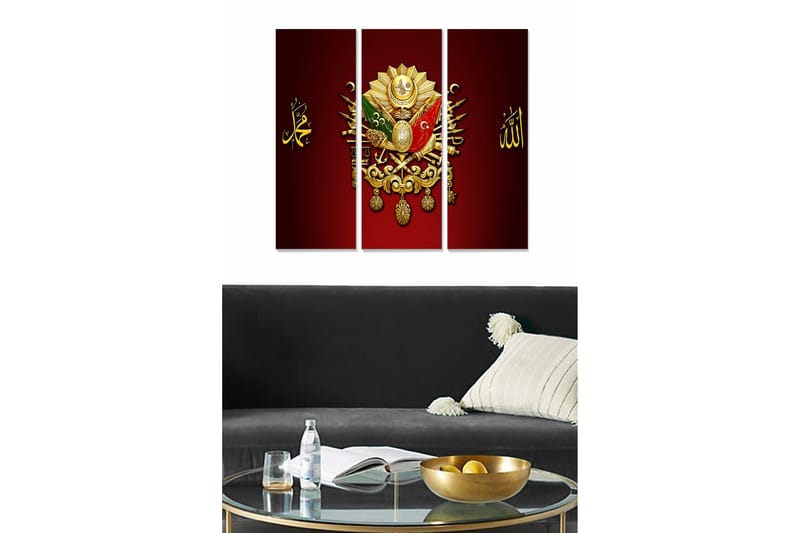 Taulu Scenic 3-pak Monivärinen, 20x50 cm