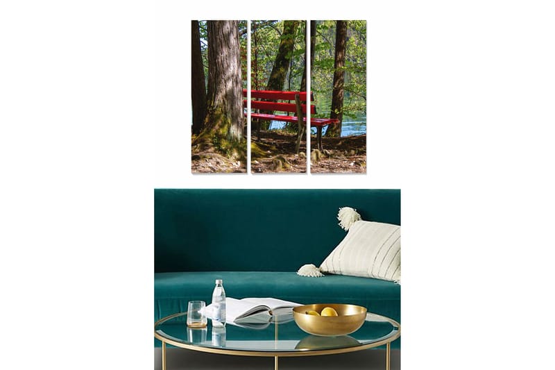 Taulu Scenic 3-pak Monivärinen, 20x50 cm