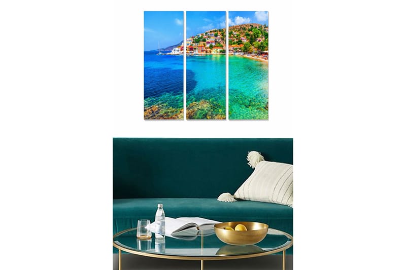 Taulu Scenic 3-pak Monivärinen, 20x50 cm