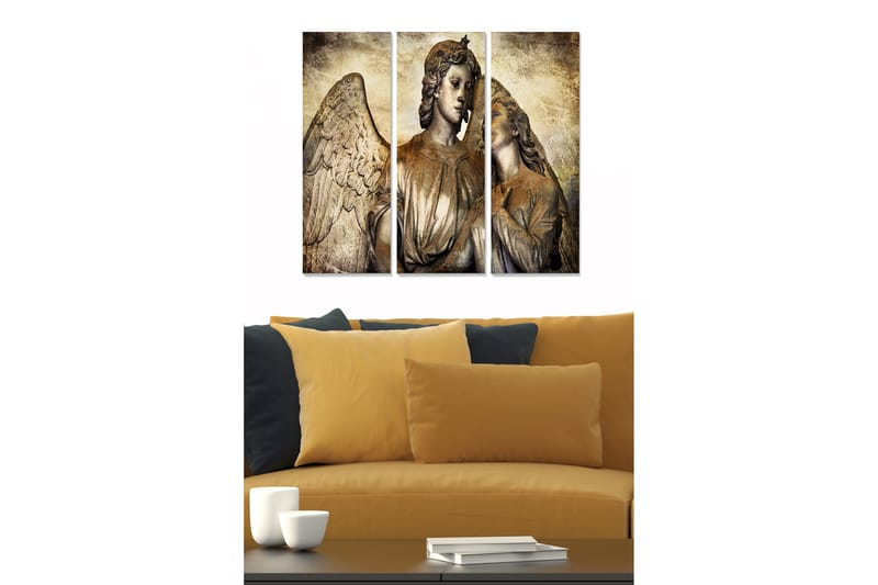 Taulu Spiritual 3-pak Monivärinen - 20x50 cm - Sisustustuotteet - Seinäkoristeet