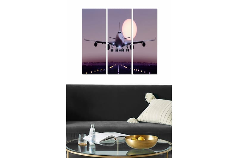 Taulu Vehicle 3-pak Monivärinen - 20x50 cm - Sisustustuotteet - Seinäkoristeet
