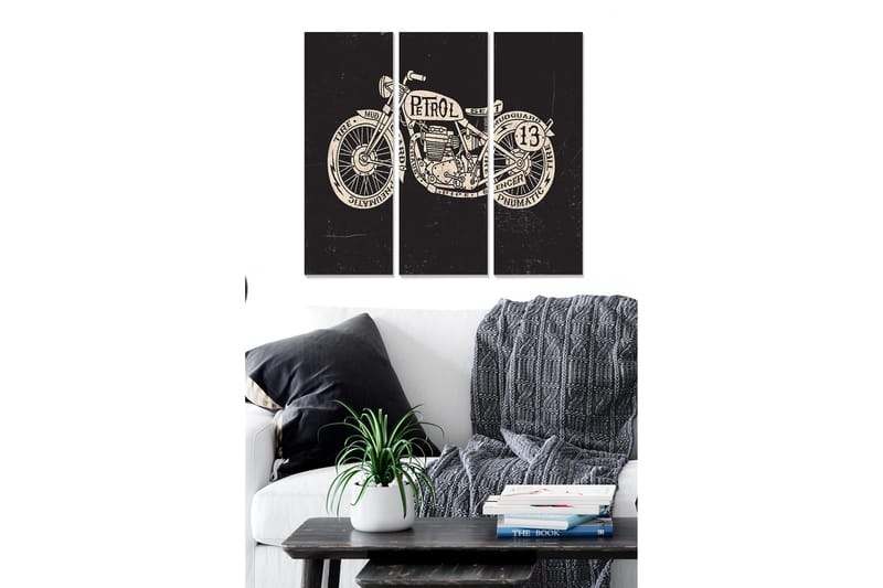 Taulu Vehicle 3-pak Monivärinen - 20x50 cm - Sisustustuotteet - Seinäkoristeet