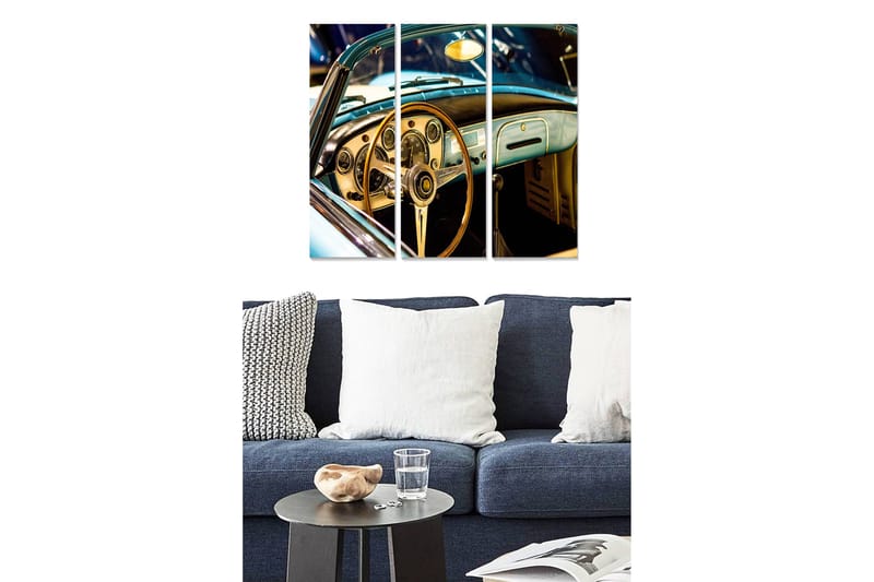 Taulu Vehicle 3-pak Monivärinen, 20x50 cm