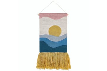 Väggdekoration i tyg Beliani Hasilpur Multicolored - Sisustustuotteet - Taulu & taide