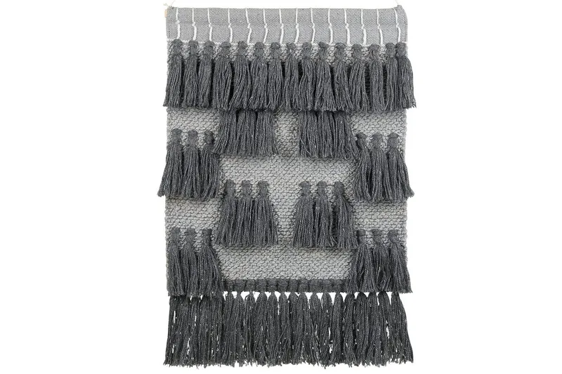 Väggdekoration i tyg Beliani Jiwa Graphite grey