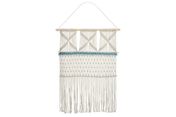 Väggdekoration i tyg Beliani Kalady Beige||Light blue - Sisustustuotteet - Taulu & taide