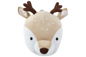 Väggdekorationer för barn Beliani Bambi Beige||White||Brown - Sisustustuotteet - Lastenhuoneen sisustus - Lelut - Pehmolelut