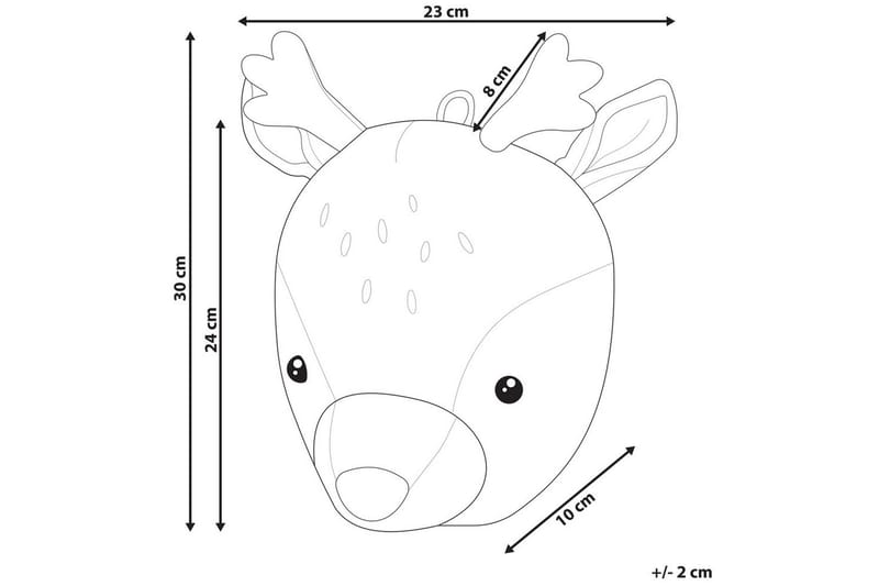 Väggdekorationer för barn Beliani Bambi Beige||White||Brown - Sisustustuotteet - Lastenhuoneen sisustus - Lelut - Pehmolelut