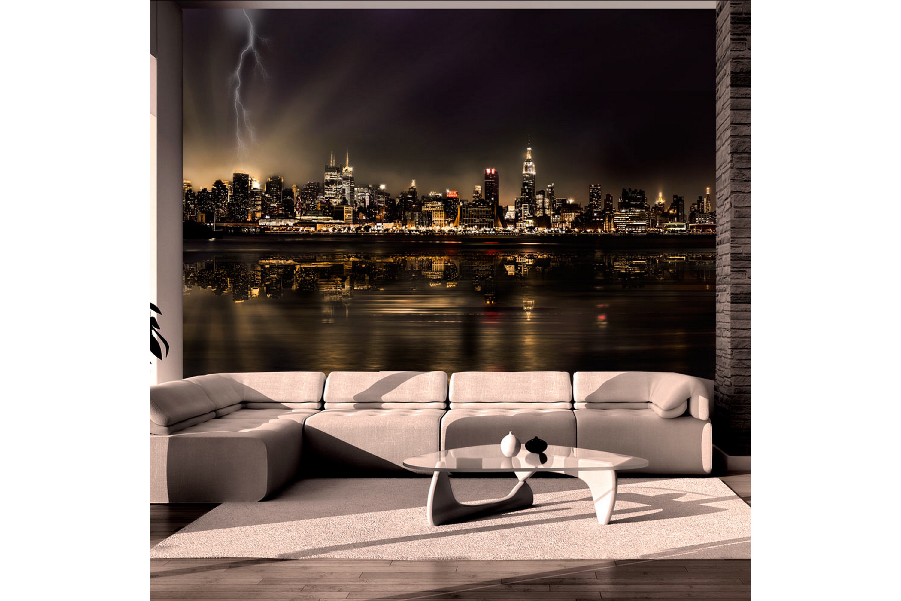 Valokuvatapetti Storm In New York City 150x105 - Artgeist sp. z o. o.