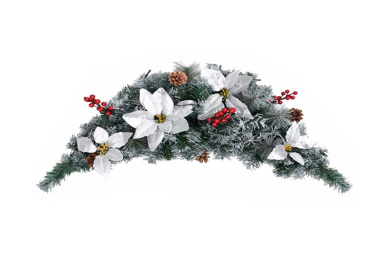 Joulukaari LED-valoilla vihreä 90 cm PVC - Sisustustuotteet - Sisustusesineet - Juhlakoristeet - Köynnös