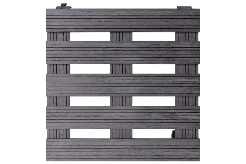 Kasvirullakot 2 kpl harmaa 30x30x7,5 cm WPC - Sisustustuotteet - Sisustusesineet